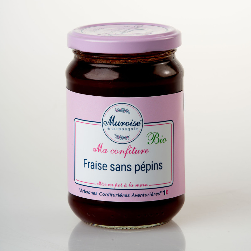 Confiture de fraise sans pépins bio