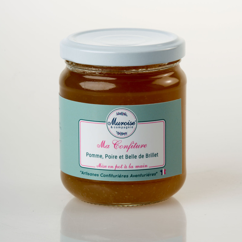 Confiture pomme, poire et Belle de Brillet