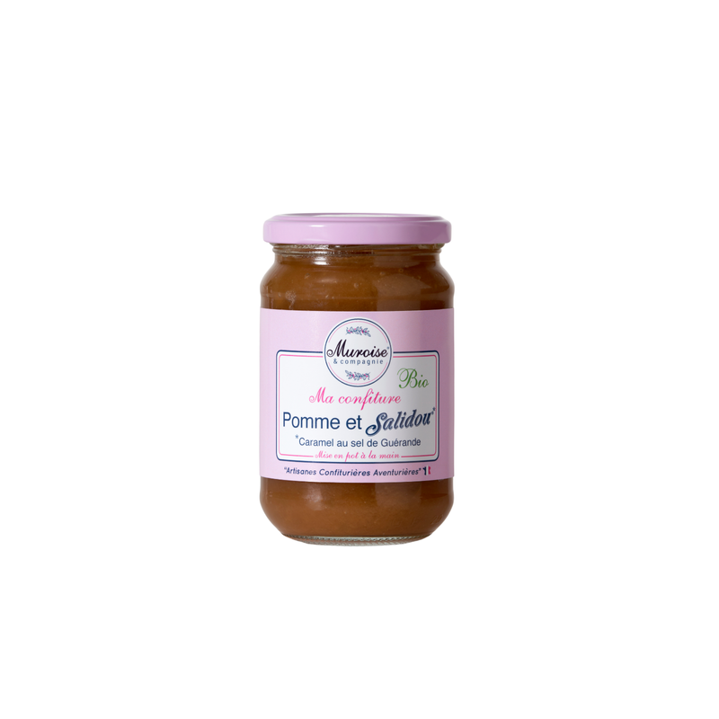 Confiture de Pomme et Salidou® bio (caramel au sel de Guérande)